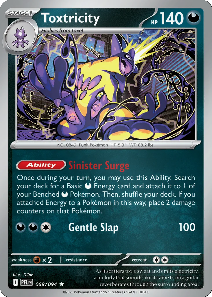 Toxtricity 068/094 ME02: Phantasmal Flames (Reverse holo)