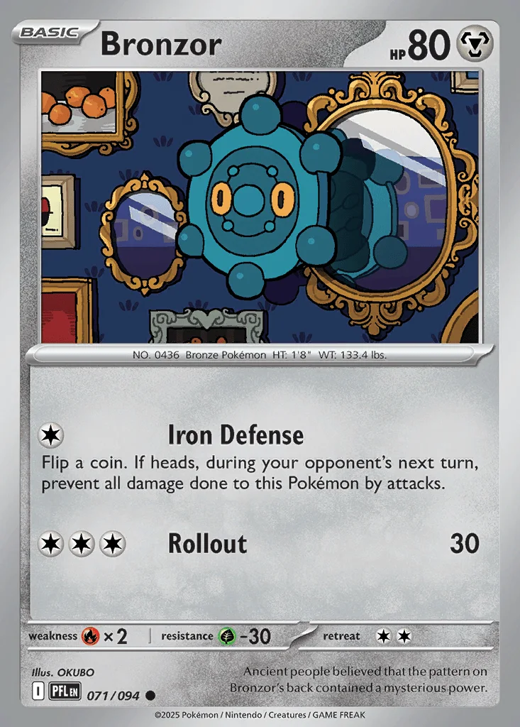 Bronzor 071/094 ME02: Phantasmal Flames (Normal)