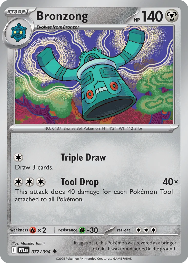 Bronzong 072/094 ME02: Phantasmal Flames (Normal)