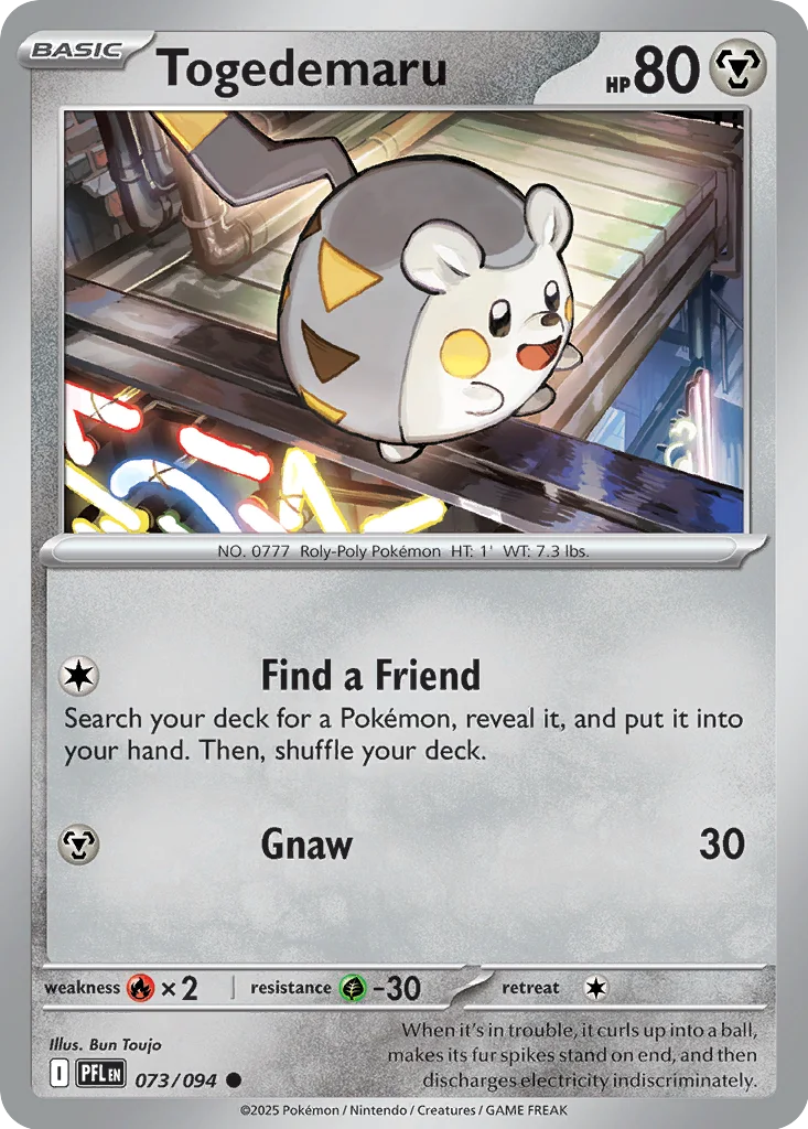 Togedemaru 073/094 ME02: Phantasmal Flames (Normal)