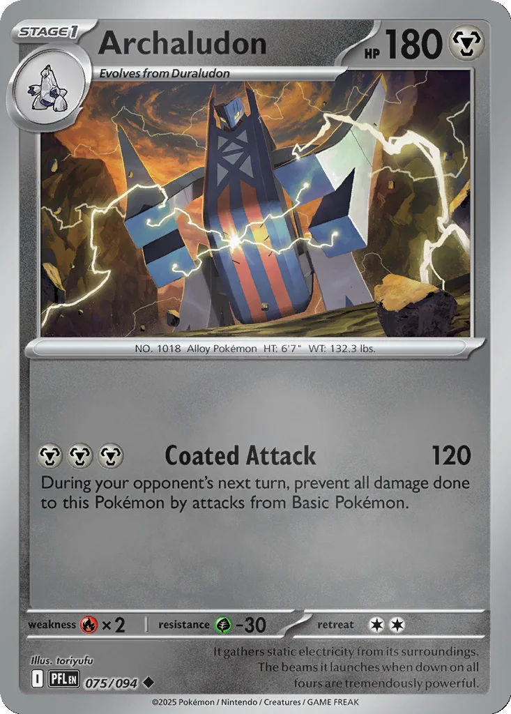 Archaludon 075/094 ME02: Phantasmal Flames (Reverse holo)