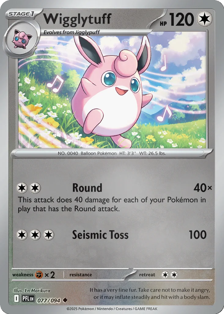 Wigglytuff 077/094 ME02: Phantasmal Flames (Reverse holo)