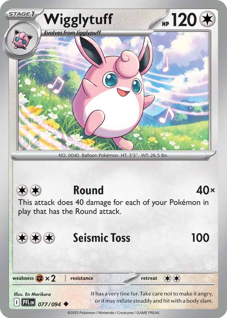 Wigglytuff 077/094 ME02: Phantasmal Flames (Normal)