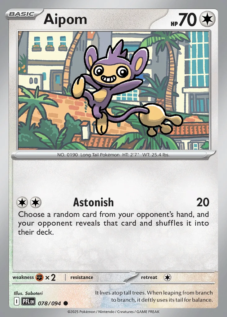 Aipom 078/094 ME02: Phantasmal Flames (Normal)
