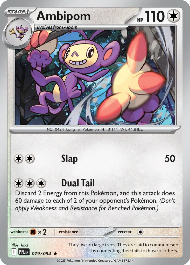 Ambipom 079/094 ME02: Phantasmal Flames (Holo)