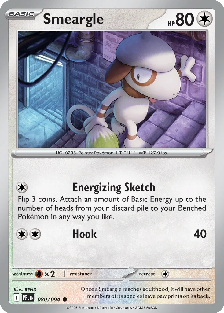 Smeargle 080/094 ME02: Phantasmal Flames (Normal)