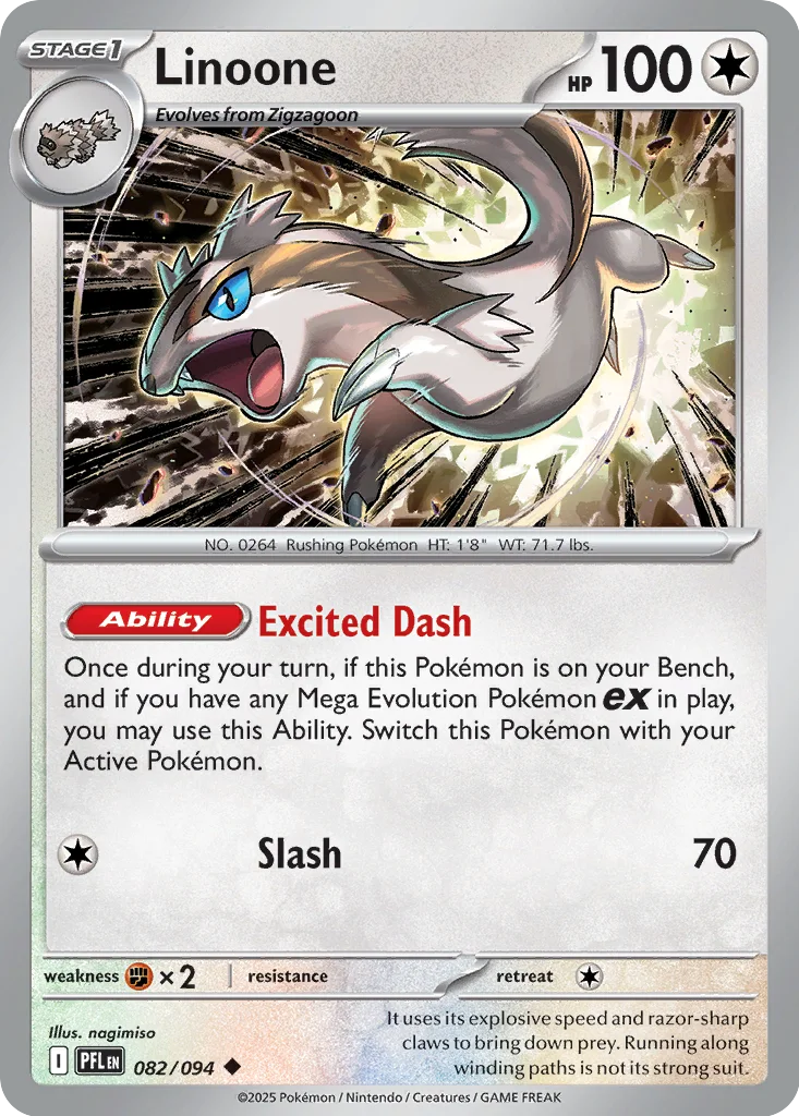 Linoone 082/094 ME02: Phantasmal Flames (Normal)