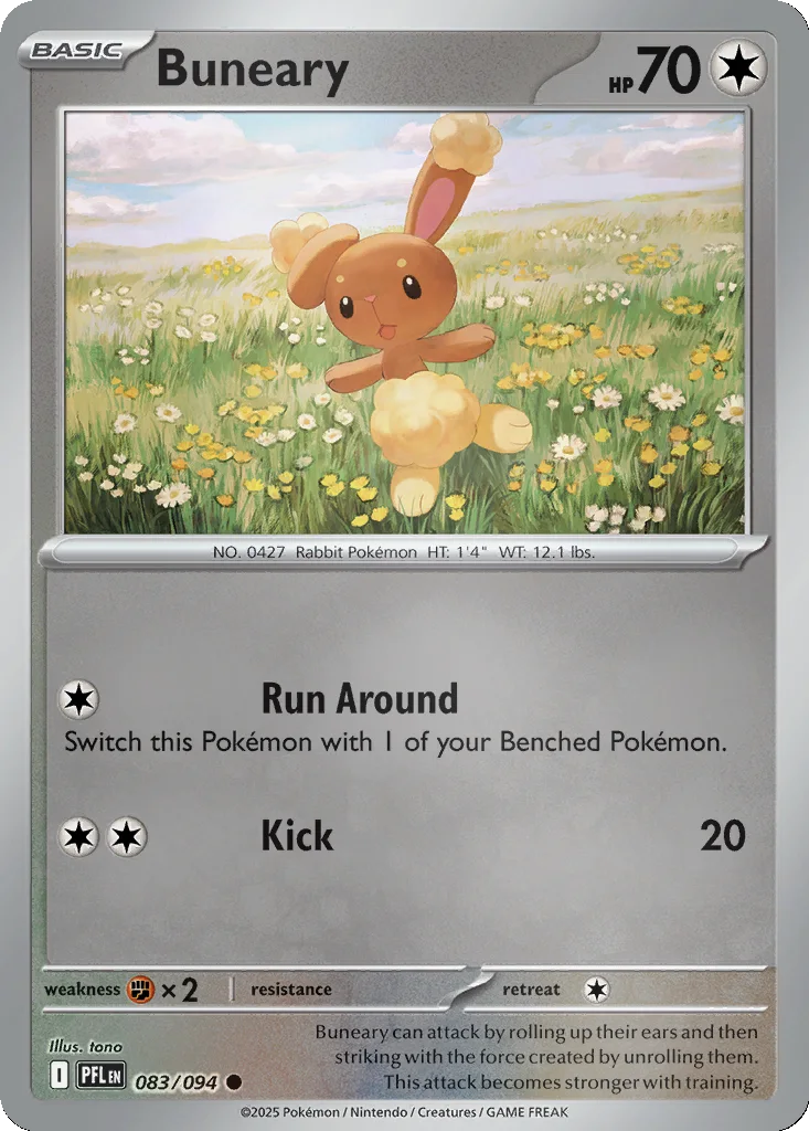 Buneary 083/094 ME02: Phantasmal Flames (Reverse holo)