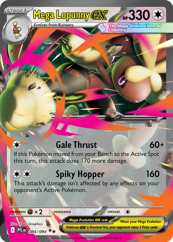 Mega Lopunny ex 084/094 Phantasmal Flames (Holo)