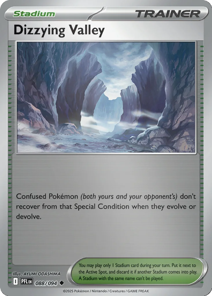 Dizzying Valley 088/094 ME02: Phantasmal Flames (Reverse holo)