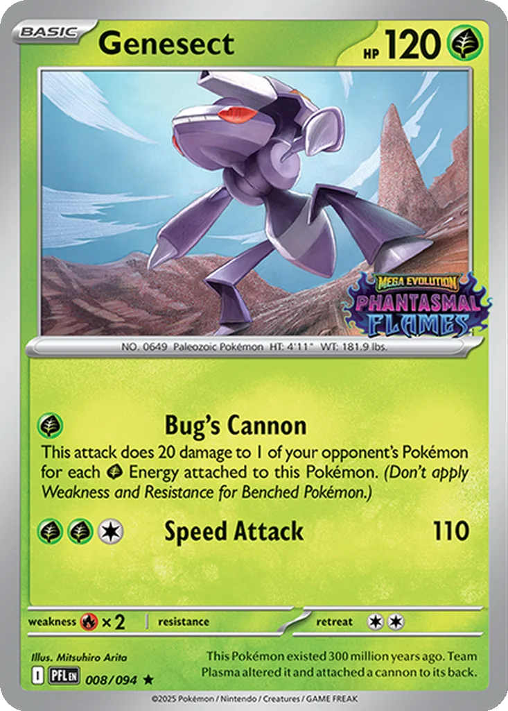 Genesect 008/094 Phantasmal Flames (Expansion Stamp)