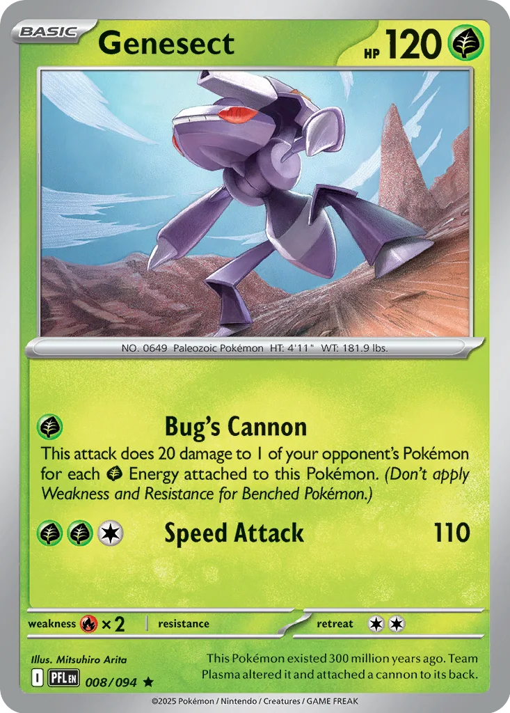 Genesect 008/094 ME02: Phantasmal Flames (Holo)