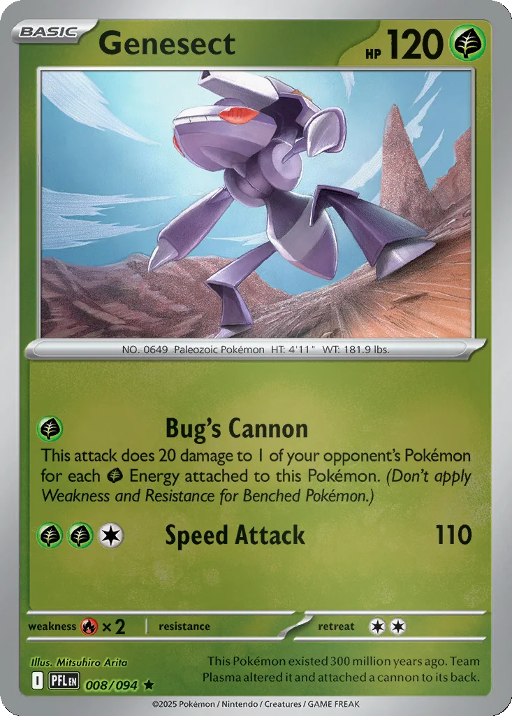 Genesect 008/094 ME02: Phantasmal Flames (Reverse holo)