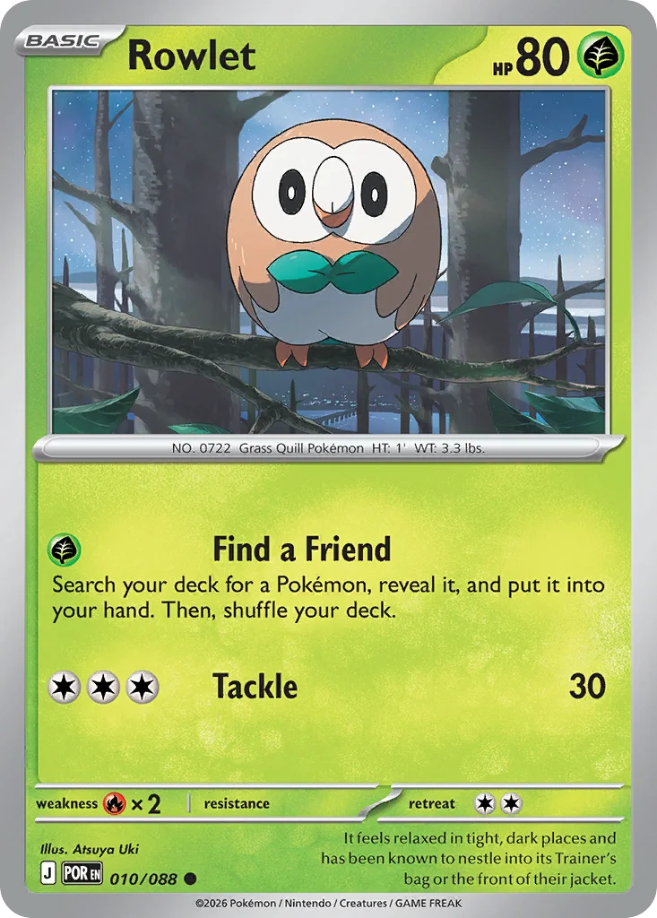 Rowlet 010/088 ME03: Perfect Order (Normal)