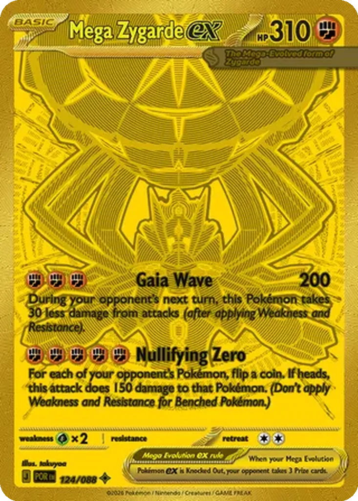 Mega Zygarde ex 124/088 Perfect Order (Holo)