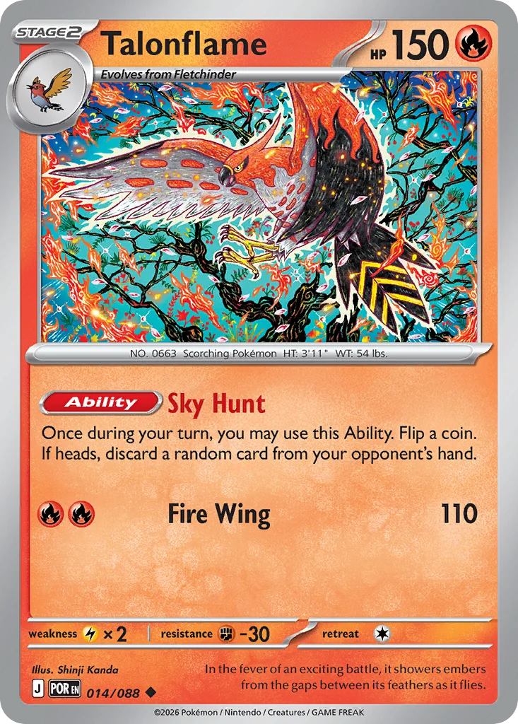Talonflame 014/088 ME03: Perfect Order (Normal)