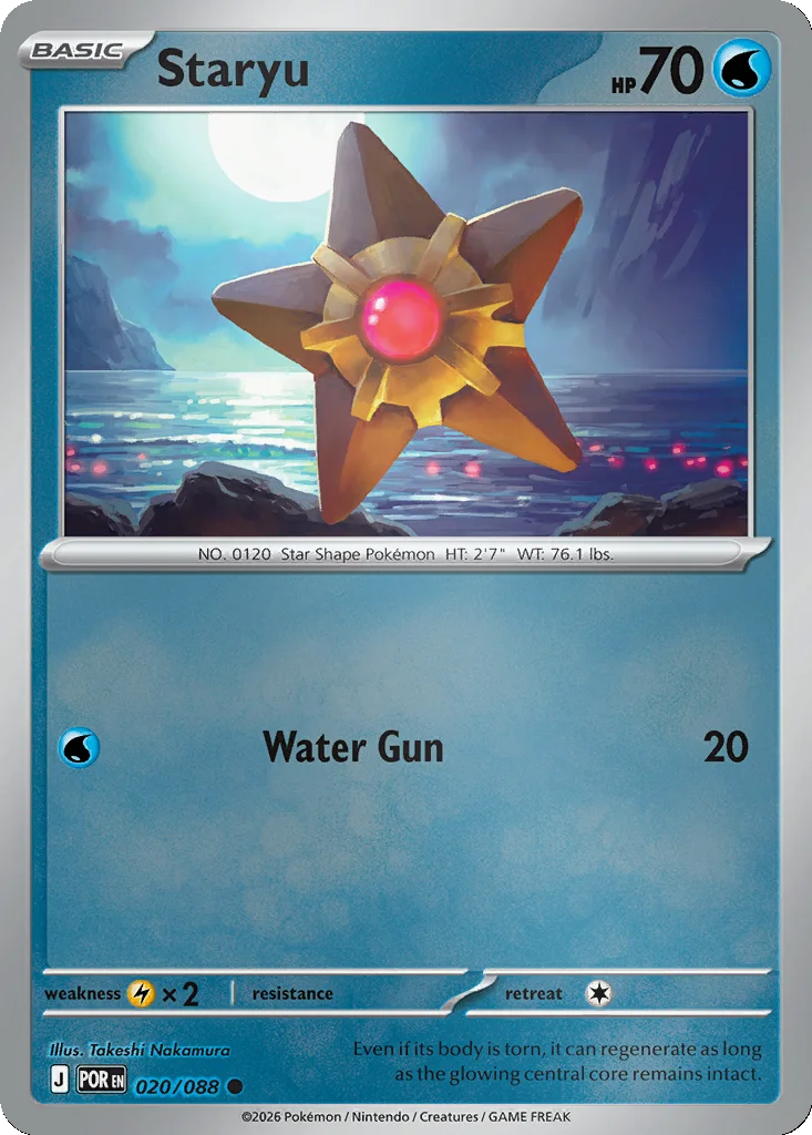 Staryu 020/088 Perfect Order (Reverse holo)