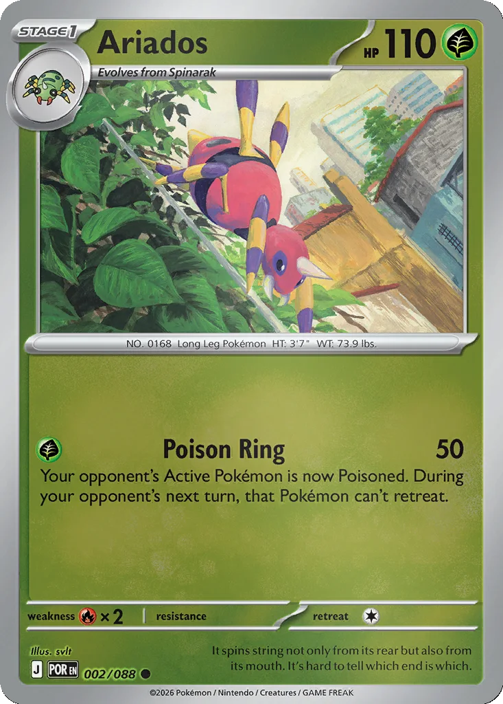 Ariados 002/088 ME03: Perfect Order (Reverse holo)