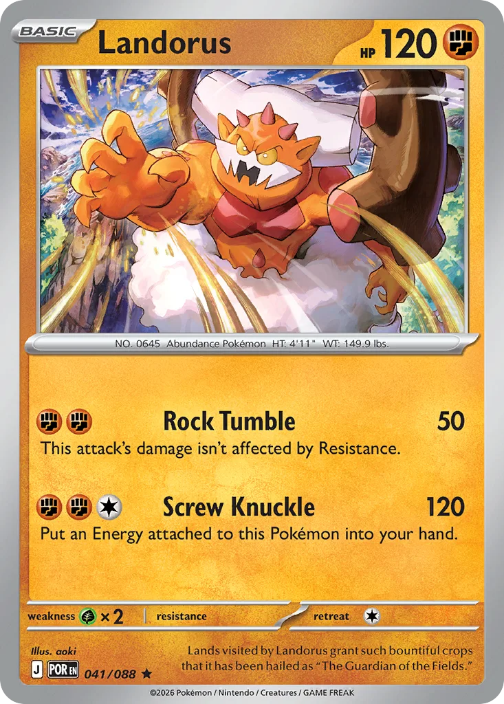 Landorus 041/088 ME03: Perfect Order (Holo)