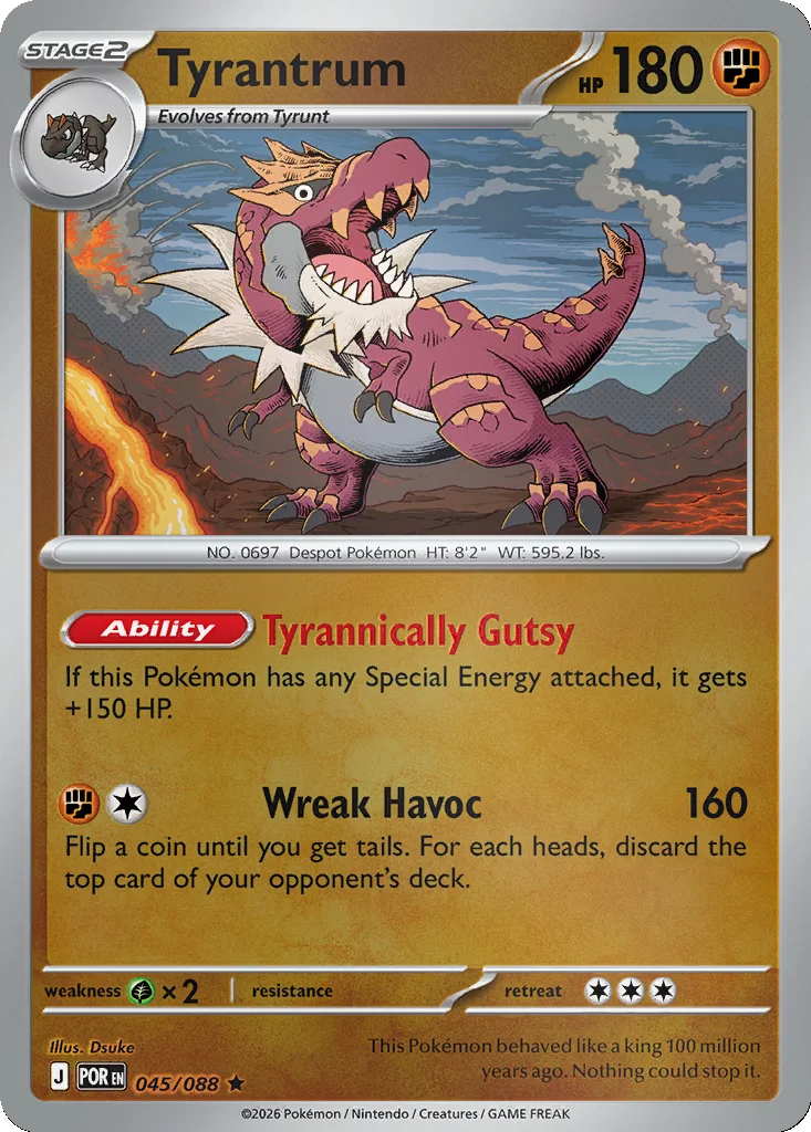 Tyrantrum 045/088 ME03: Perfect Order (Reverse holo)