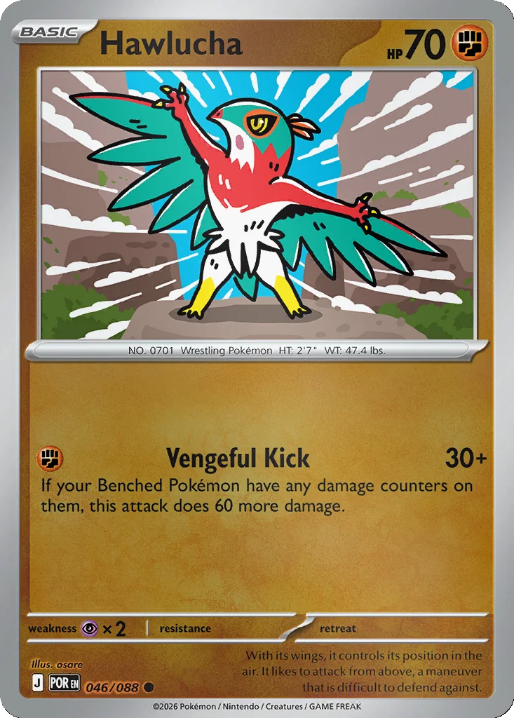 Hawlucha 046/088 Perfect Order (Reverse holo)