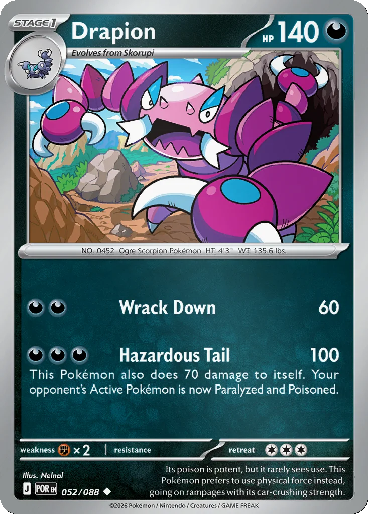 Drapion 052/088 Perfect Order (Reverse holo)