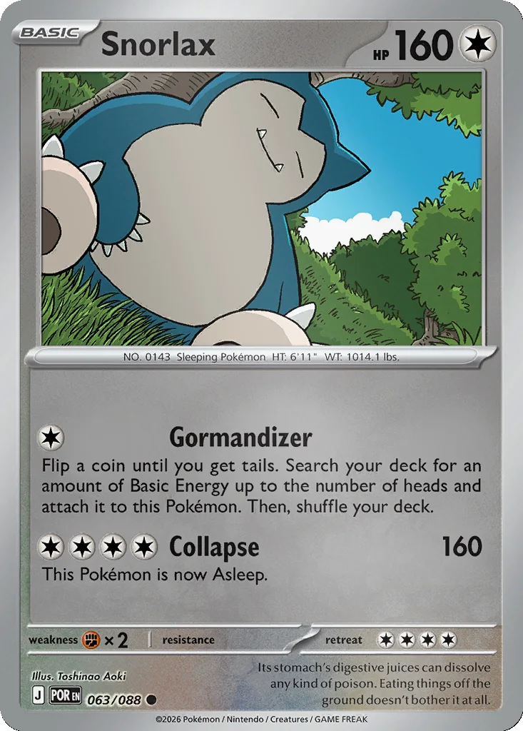 Snorlax 063/088 ME03: Perfect Order (Reverse holo)