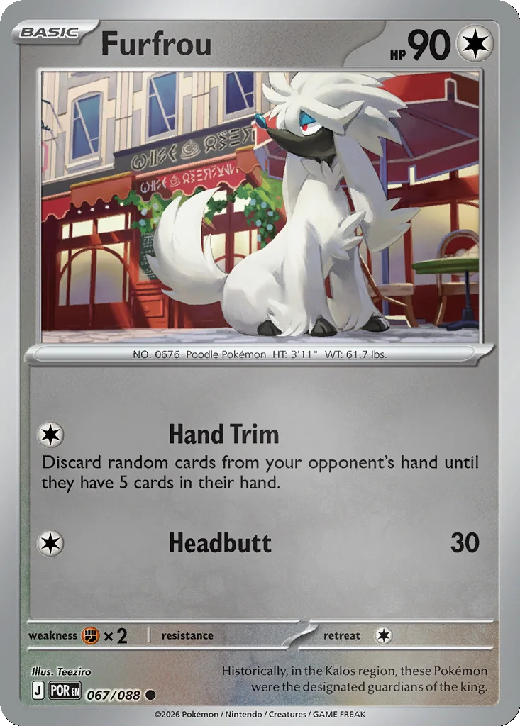 Furfrou 067/088 ME03: Perfect Order (Reverse holo)