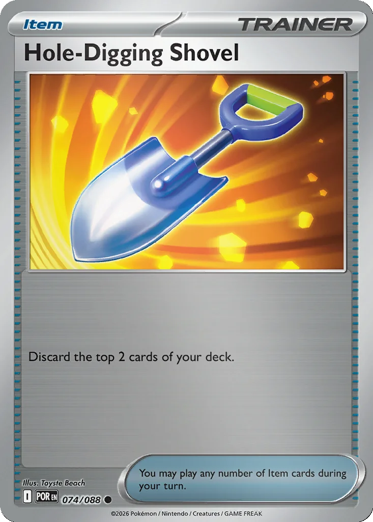 Hole-Digging Shovel 074/088 ME03: Perfect Order (Reverse holo)