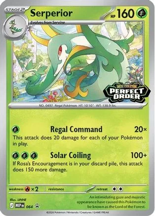 Serperior 064 Mega Evolution Promo (Build & Battle Deck Promo)