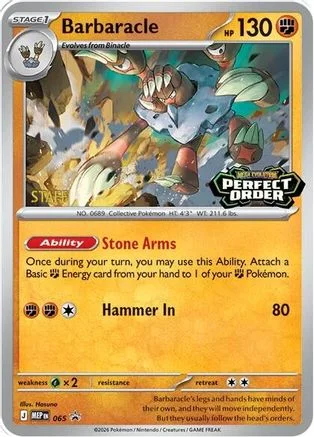 Barbaracle 065 Mega Evolution Promo (Staff Stamped)
