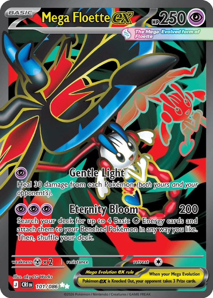 Mega Floette ex 101/086 Chaos Rising (Holo)