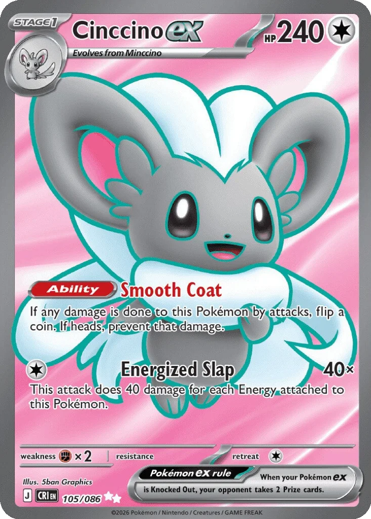 Cinccino ex 105/086 Chaos Rising (Holo)