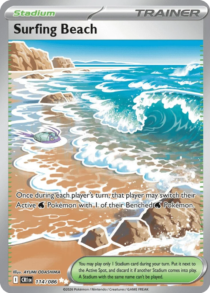 Surfing Beach 114/086 Chaos Rising (Holo)