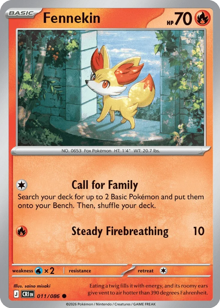 Fennekin 011/086 ME04: Chaos Rising (Normal)