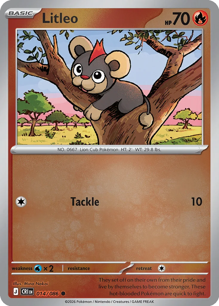 Litleo 014/086 ME04: Chaos Rising (Reverse holo)