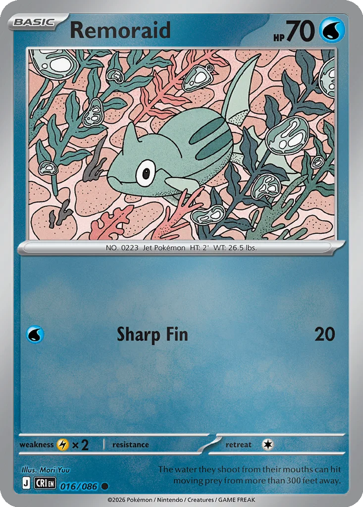Remoraid 016/086 Chaos Rising (Reverse holo)