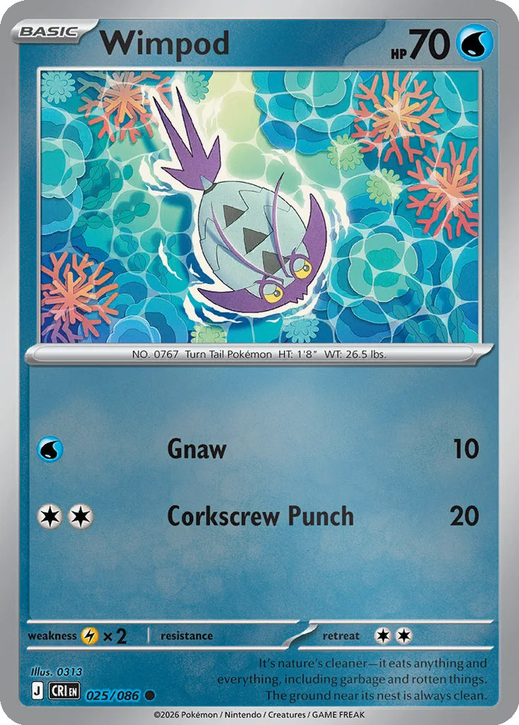 Wimpod 025/086 ME04: Chaos Rising (Reverse holo)