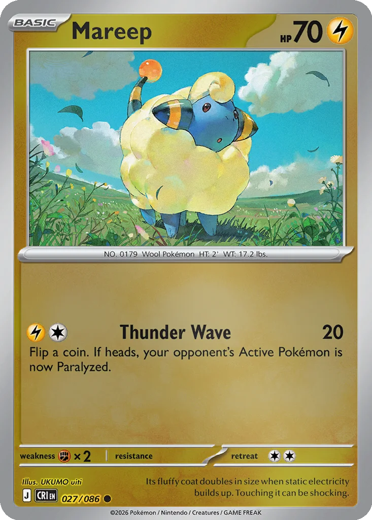 Mareep 027/086 ME04: Chaos Rising (Reverse holo)