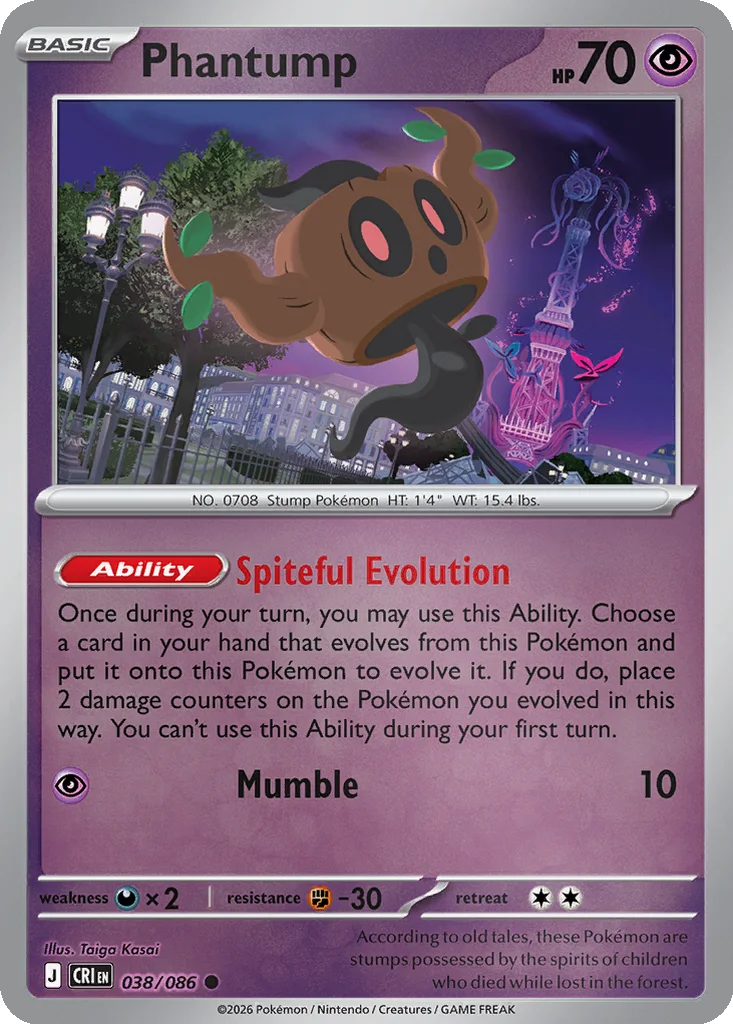 Phantump 038/086 ME04: Chaos Rising (Reverse holo)
