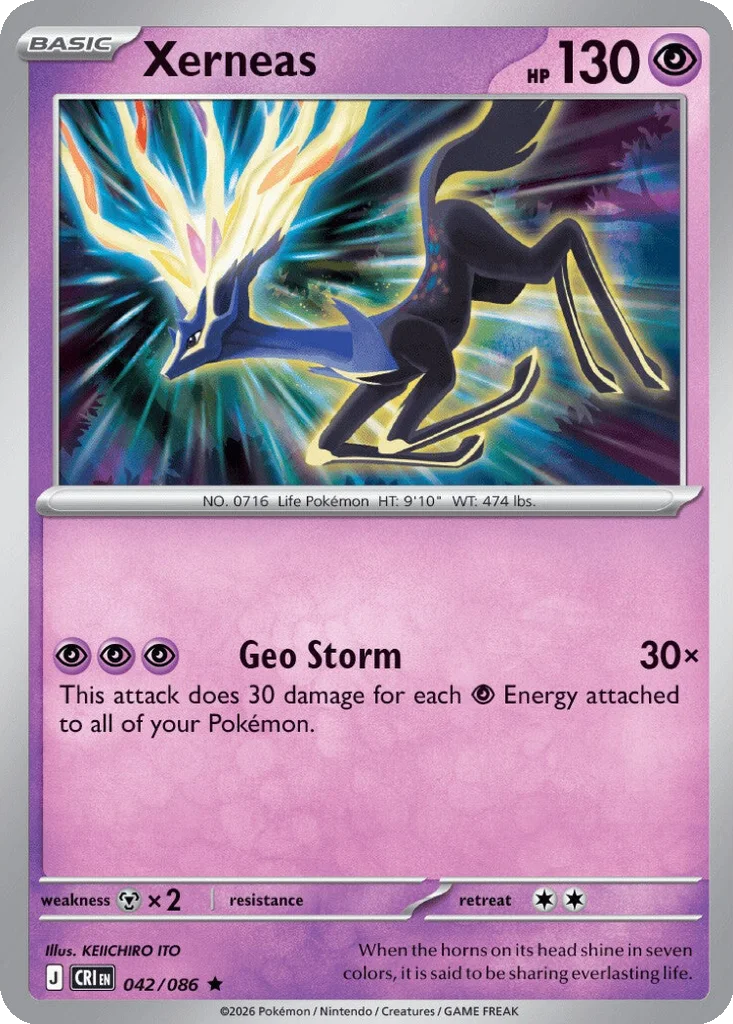 Xerneas 042/086 ME04: Chaos Rising (Holo)
