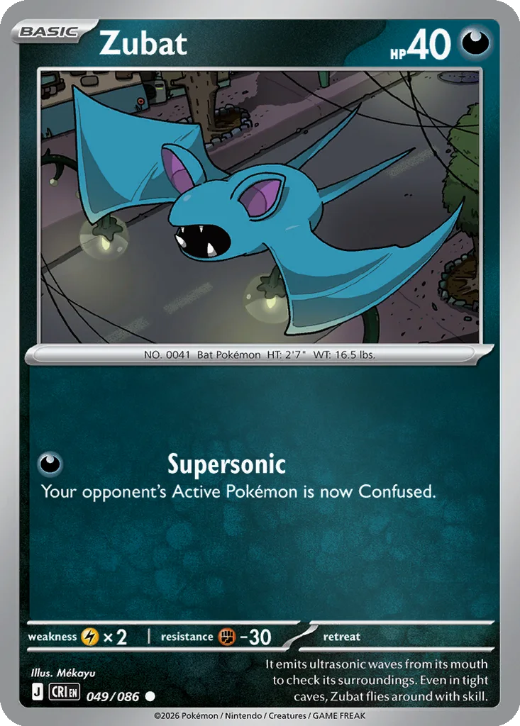 Zubat 049/086 Chaos Rising (Reverse holo)