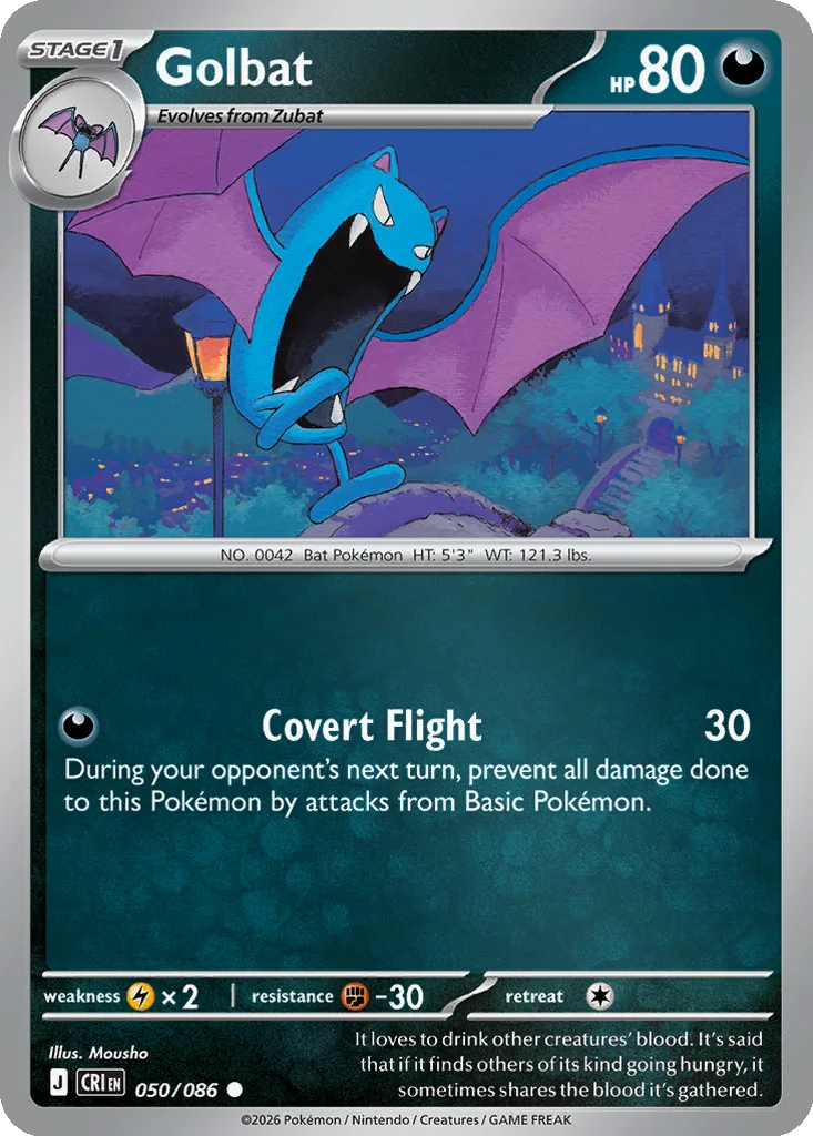 Golbat 050/086 Chaos Rising (Reverse holo)
