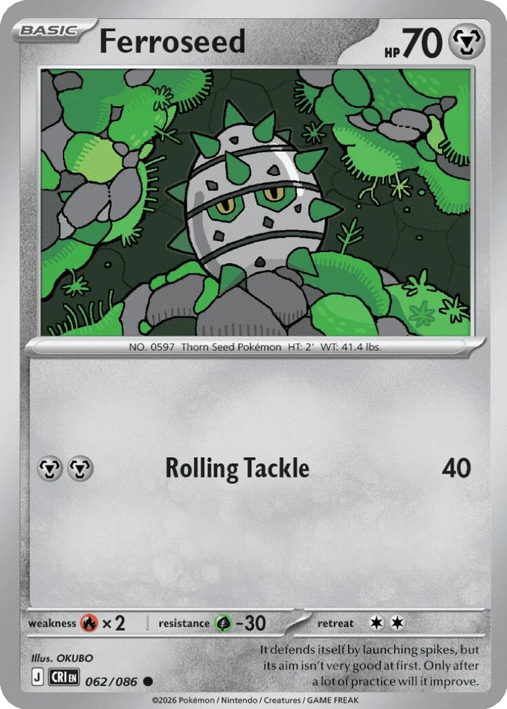Ferroseed 062/086 ME04: Chaos Rising (Normal)
