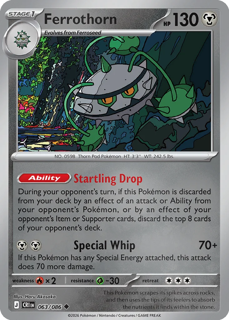 Ferrothorn 063/086 ME04: Chaos Rising (Reverse holo)