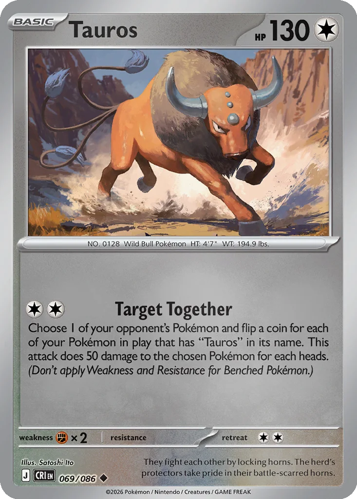 Tauros 069/086 ME04: Chaos Rising (Reverse holo)