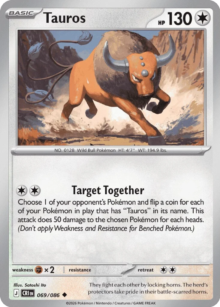 Tauros 069/086 ME04: Chaos Rising (Normal)