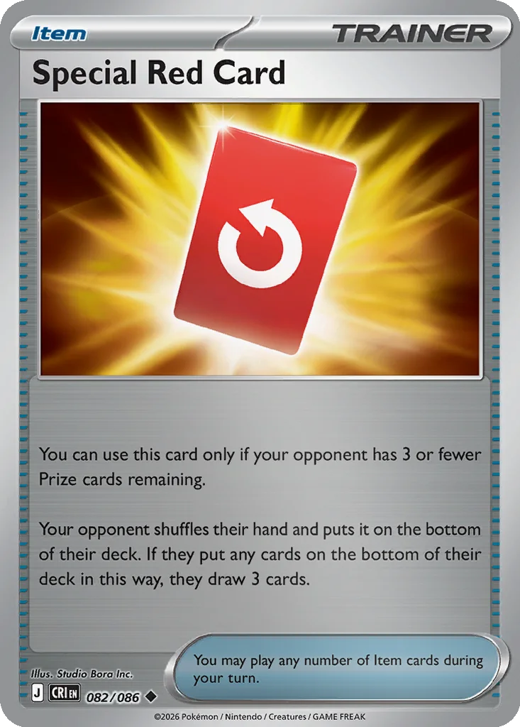 Special Red Card 082/086 ME04: Chaos Rising (Reverse holo)