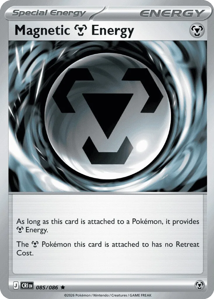 Magnetic Metal Energy 085/086 Chaos Rising (Build & Battle Deck Non-Holo)