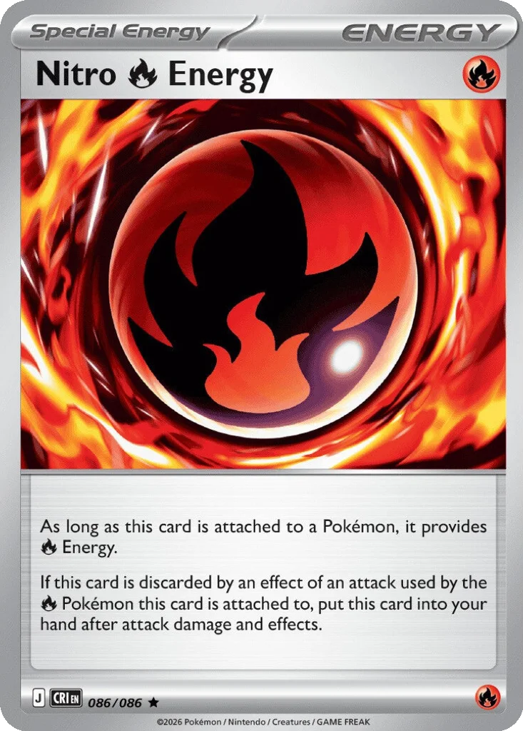 Nitro Fire Energy 086/086 ME04: Chaos Rising (Holo)